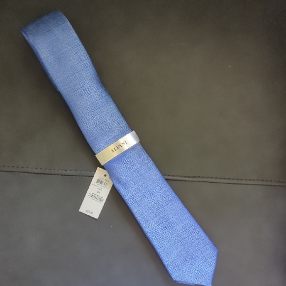 Alfani Men's Textured Blue Tie - Picture 1 of 4